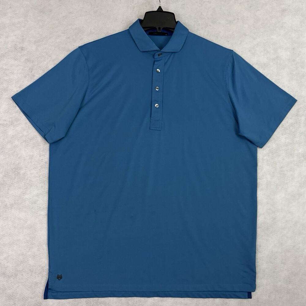 Greyson Polo Shirt Mens XL Blue Tala Performance Golf Stretch Short Sleeve